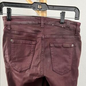 7 For All Mankind Burgundy Jeans
